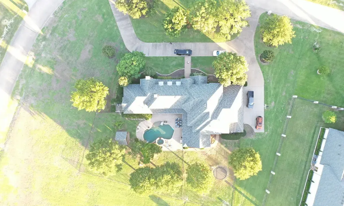 New shingle roof installation on a home in Lubbock